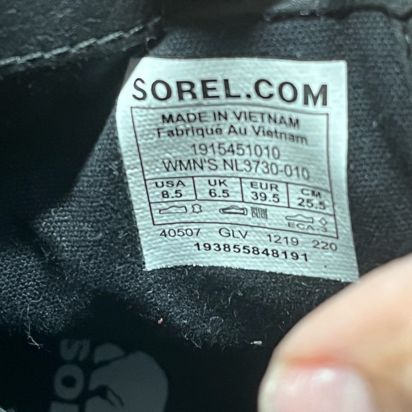Sorel Women's Black Ankle Boots - Picture 8 of 8